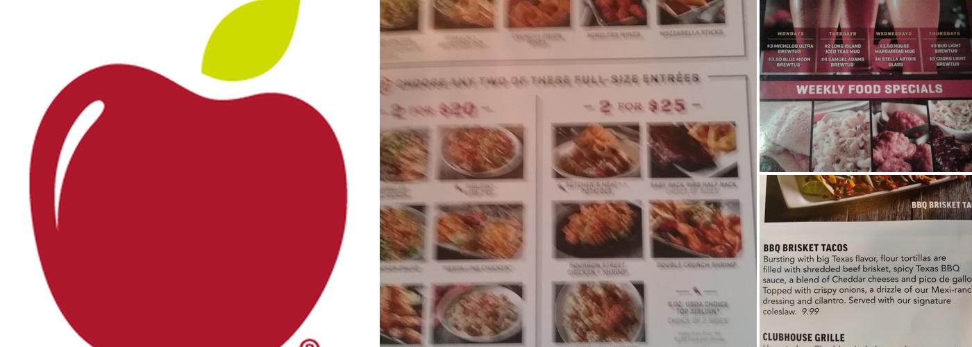 Applebee's Grill + Bar Menu