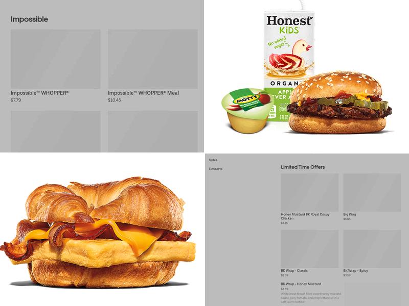Burger King Menu