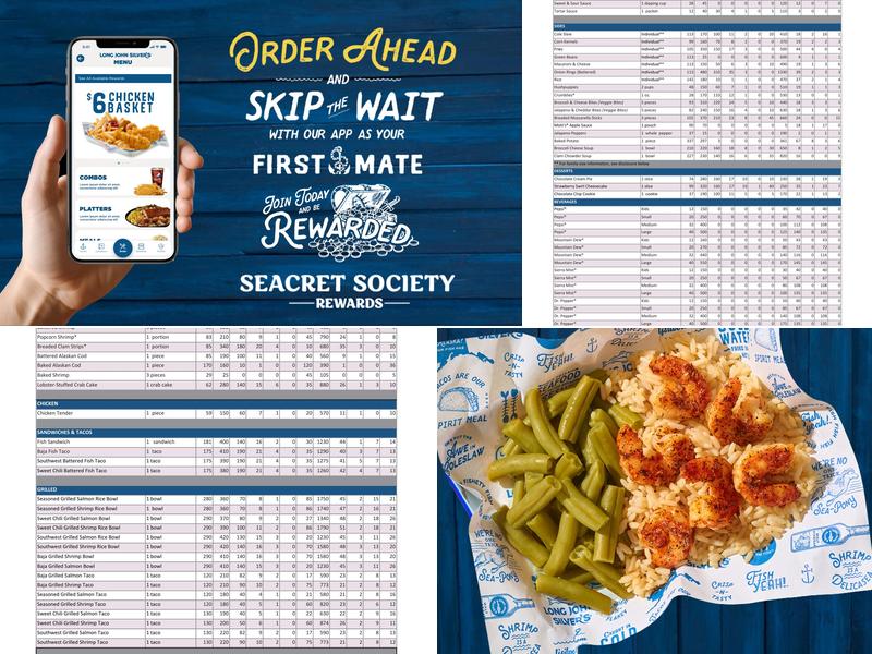 Long John Silver's Menu