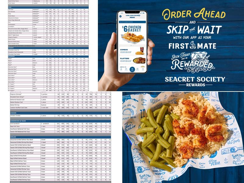 Long John Silver's Menu