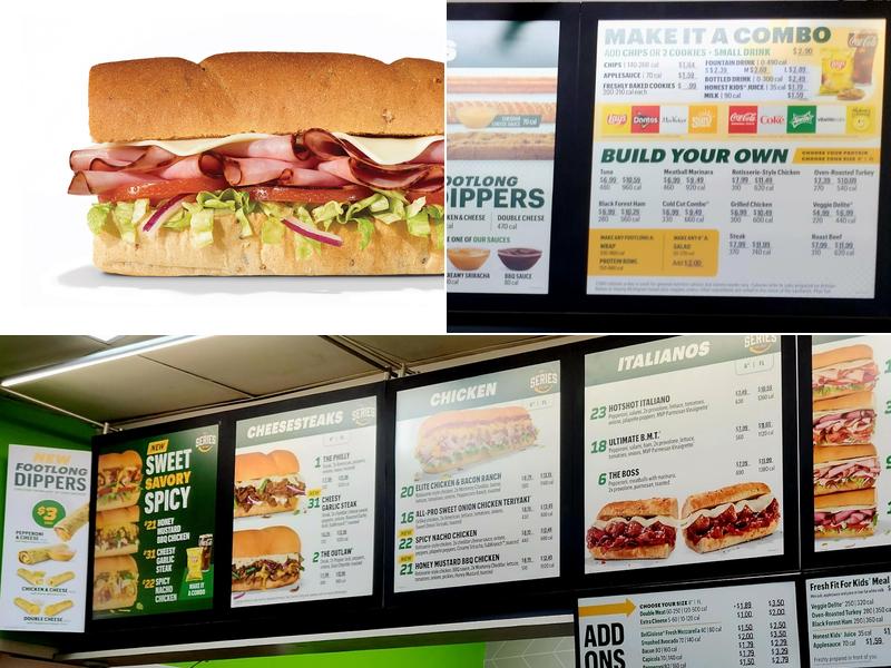 Subway Menu