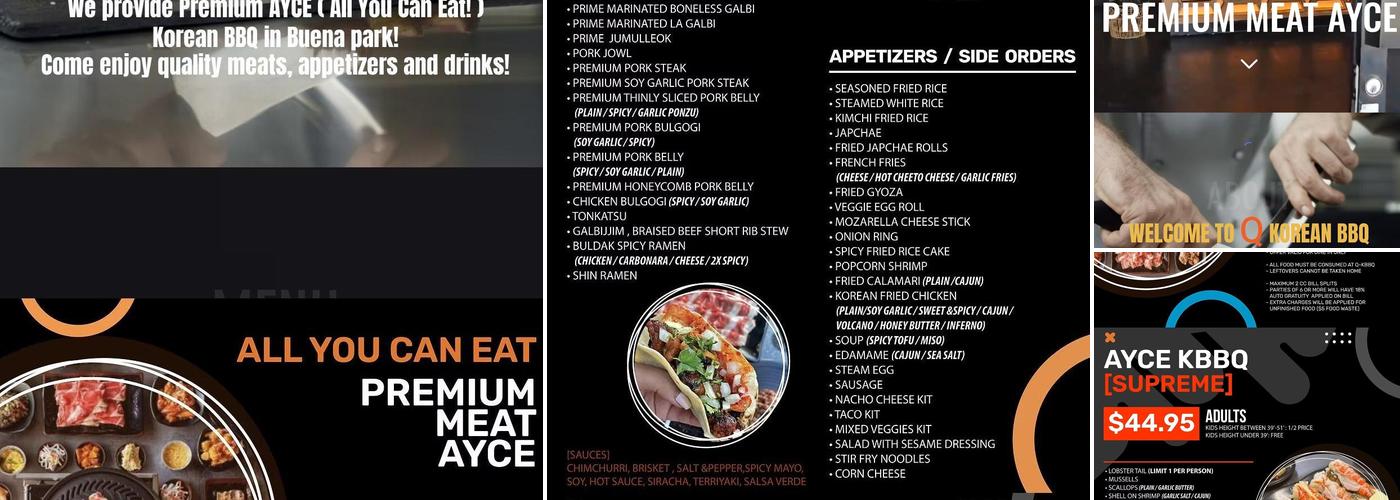 Q K-BBQ Menu