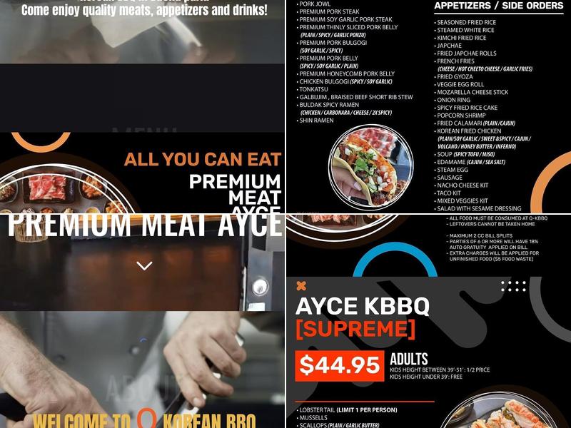 Q K-BBQ Menu