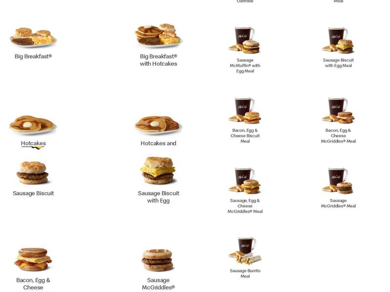 McDonald’s Menu