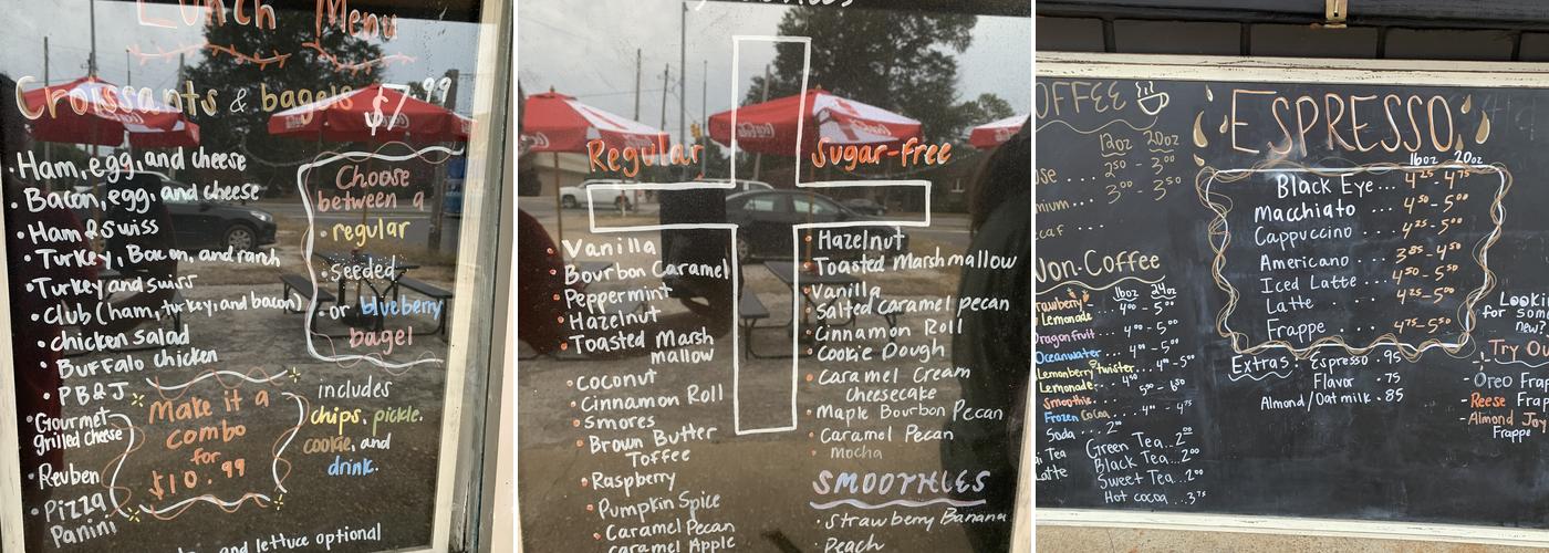 Elevated Grounds 2 Menu