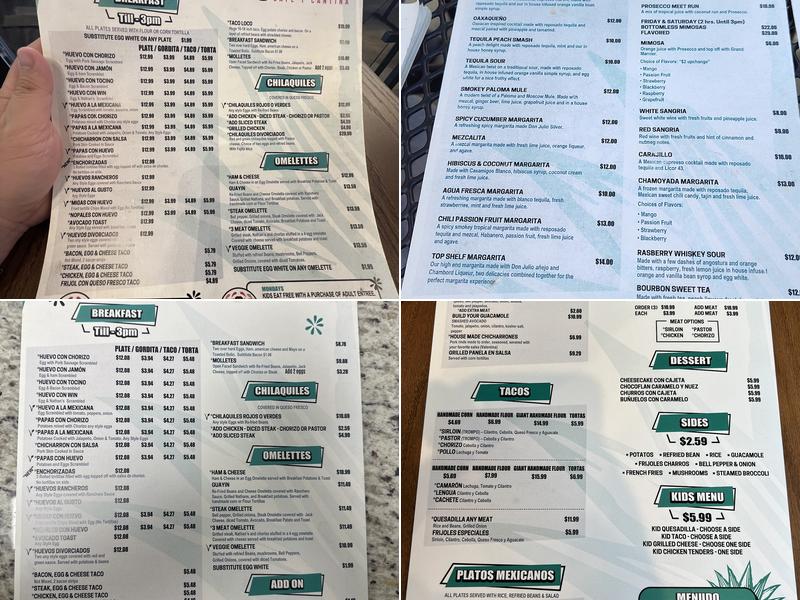 Haydee’s Cafe & Cantina Menu