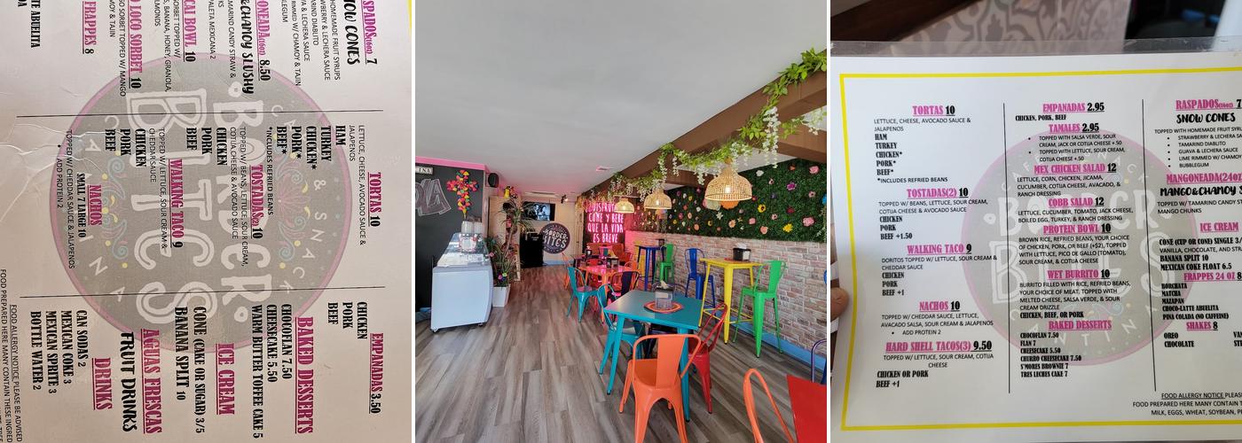 BORDER BITES CAFE Menu