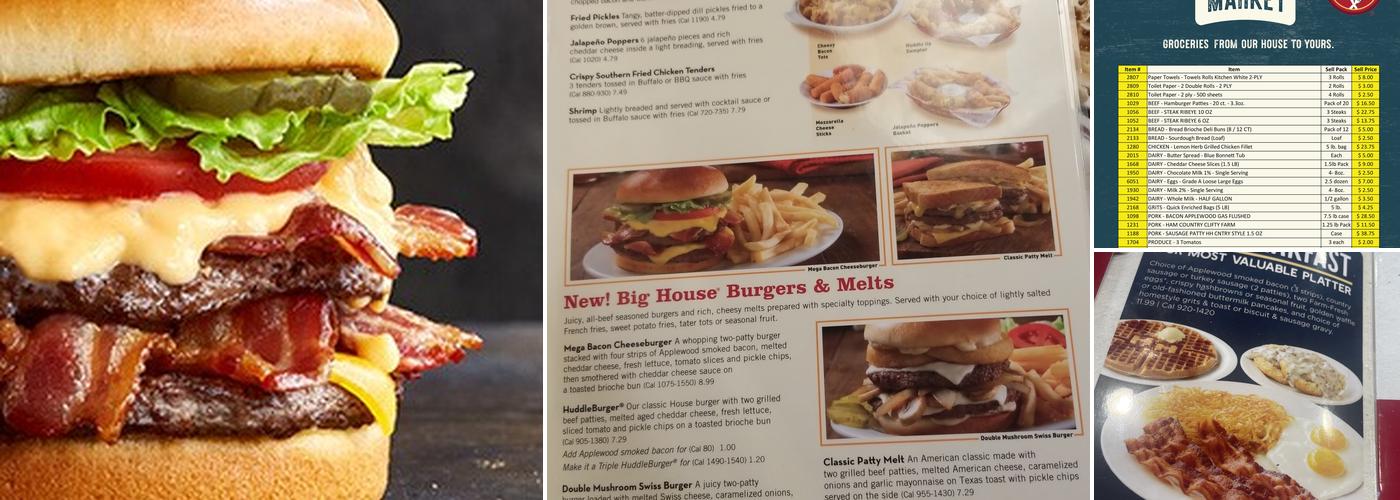 Huddle House Menu