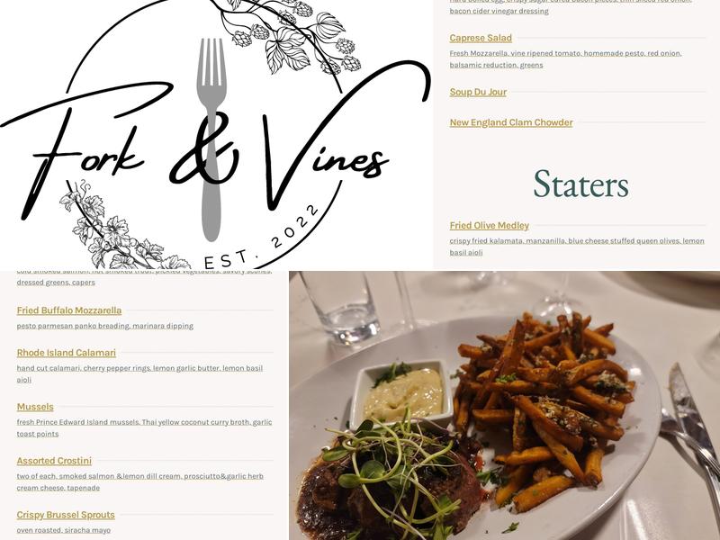 Fork and Vines Menu