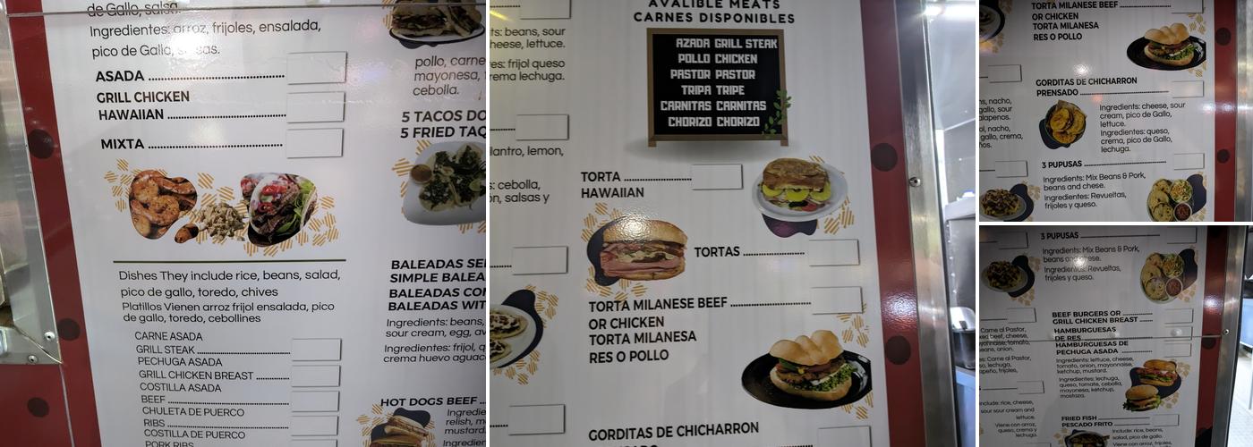 Taqueria Los Milagros Menu