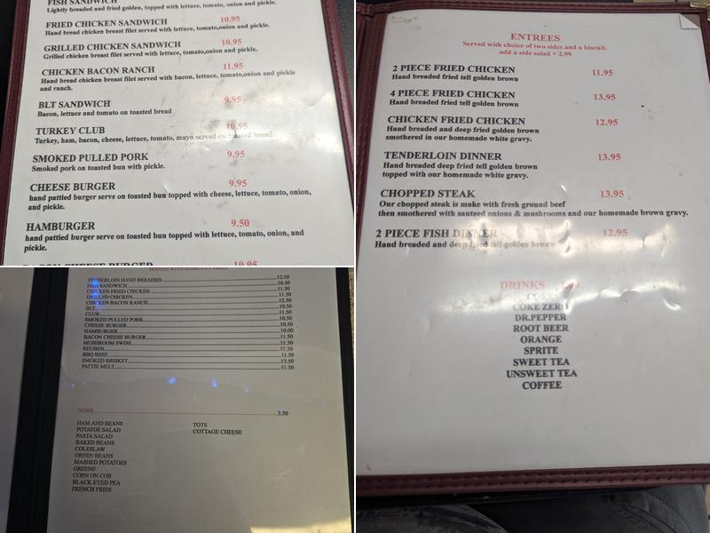 Chubby's Chicken Menu
