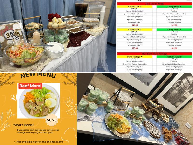 3K’s Kitchen Ltd Menu