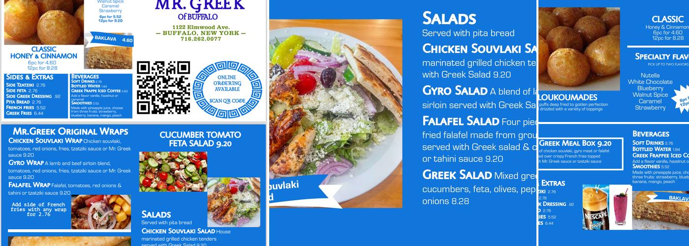 Mr. Greek of Buffalo Menu