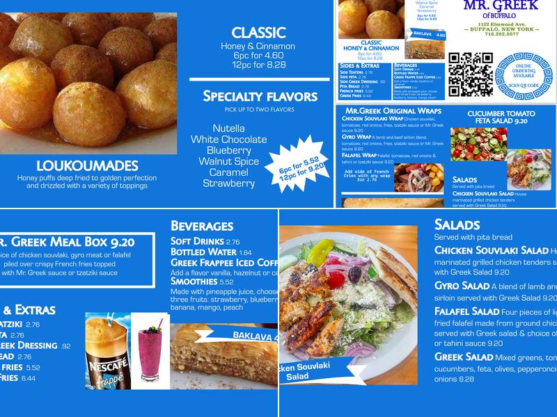 Mr. Greek of Buffalo Menu