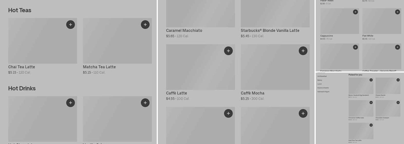 Starbucks Menu