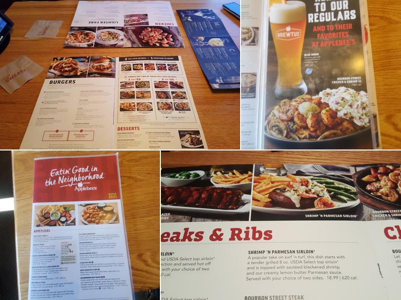 Applebee's Grill + Bar Menu