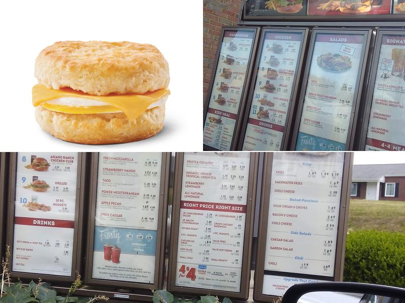 Wendy's Menu