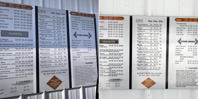 Wren House Coffee Menu