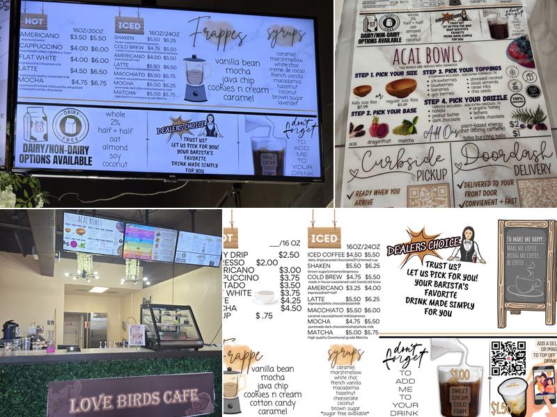 Love Birds Cafè Menu