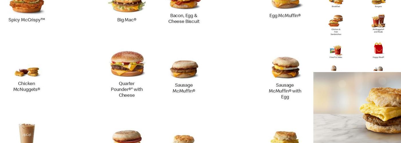 McDonald's Menu