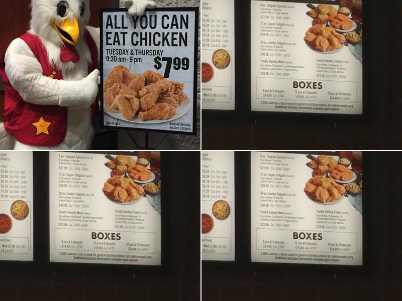 Bojangles Menu