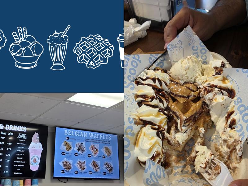 Glacier Scoops Menu