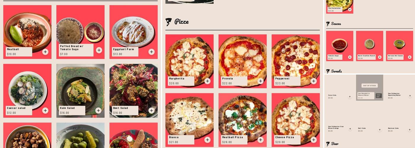 Anna’s Vesuviano Menu