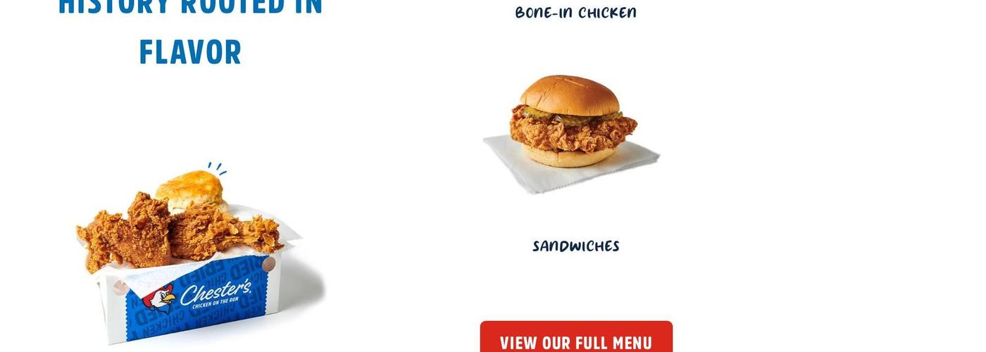 Chester’s Chicken Menu