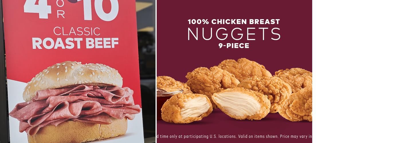Arby's Menu