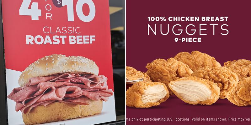 Arby's Menu