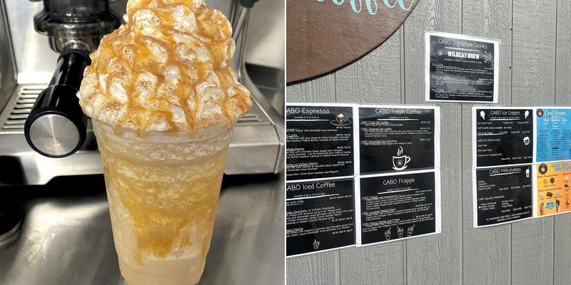 CABO Cool Scoops & Coffee Menu