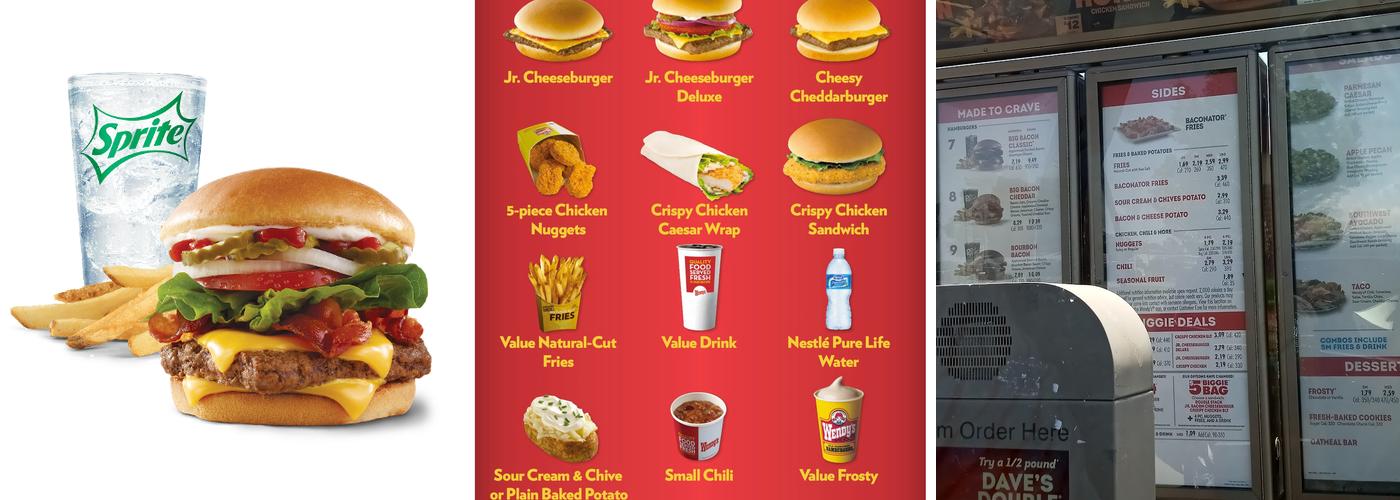 Wendy's Menu