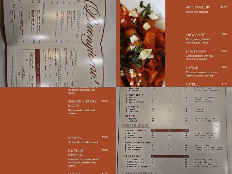 Courtyard Menu