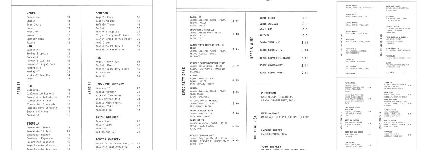 Hidden Bar Menu
