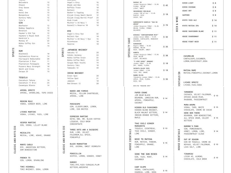 Hidden Bar Menu