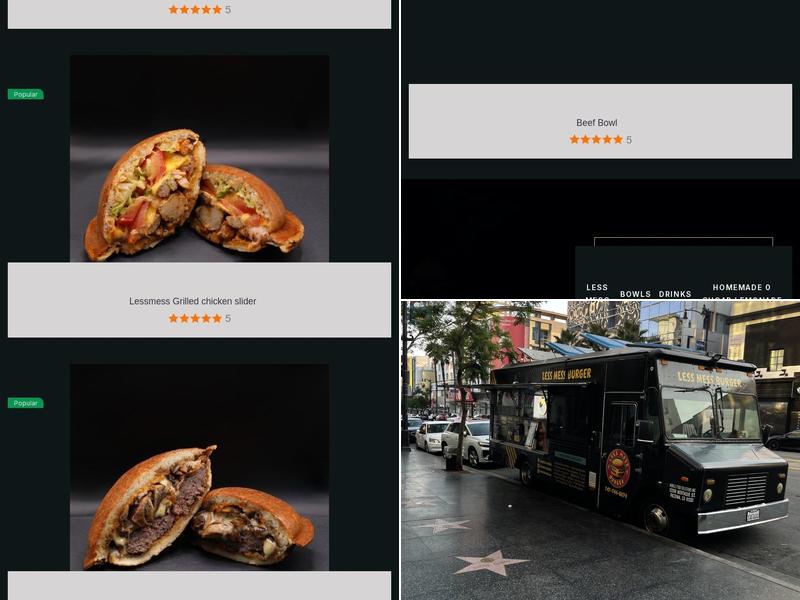 Less Mess Burger Menu