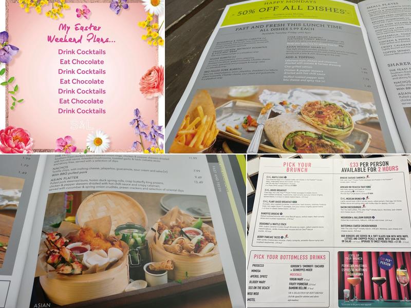 Slug & Lettuce Menu