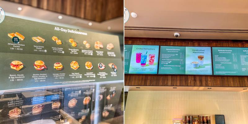 Starbucks Coffee Company Menu