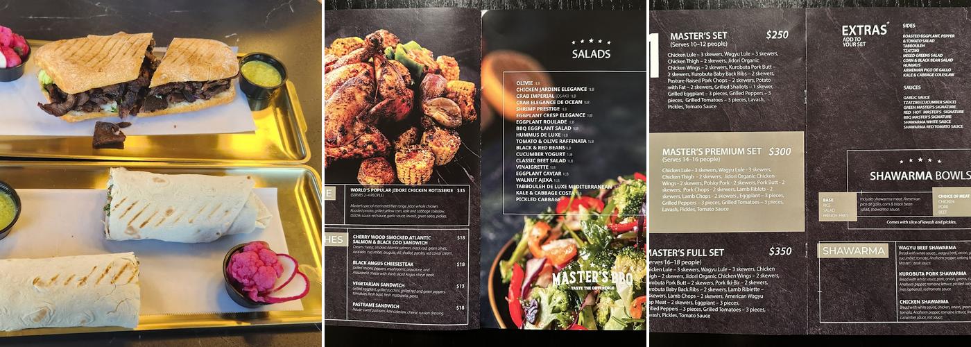 Master’s BBQ Menu