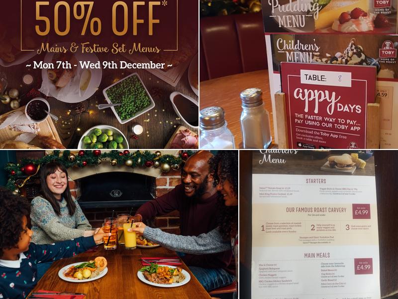 Toby Carvery Southend (A127) Menu