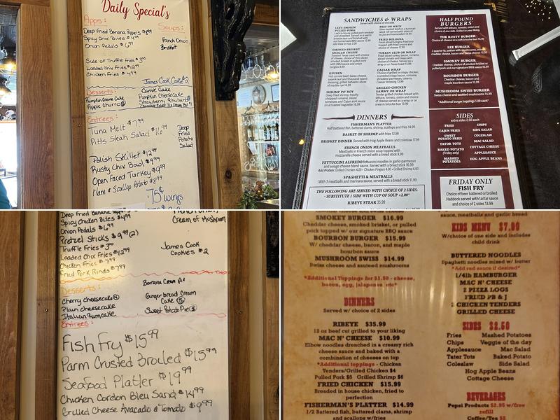Rusty Nail Tavern Restaurant Menu