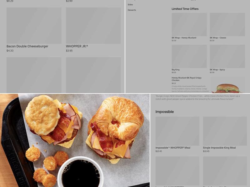 Burger King Menu