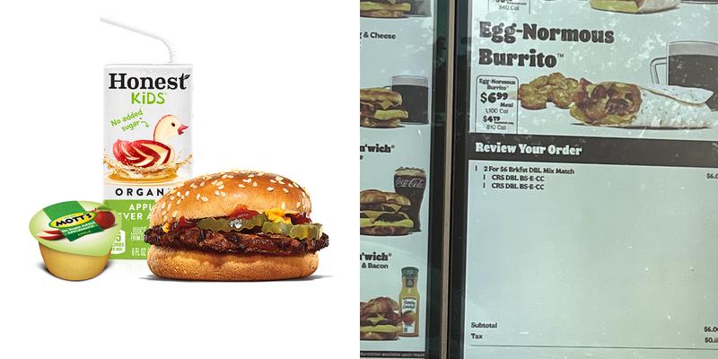 Burger King Menu