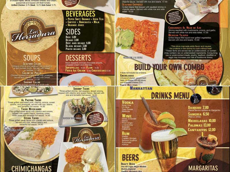 La Herradura Mexican Grill Menu