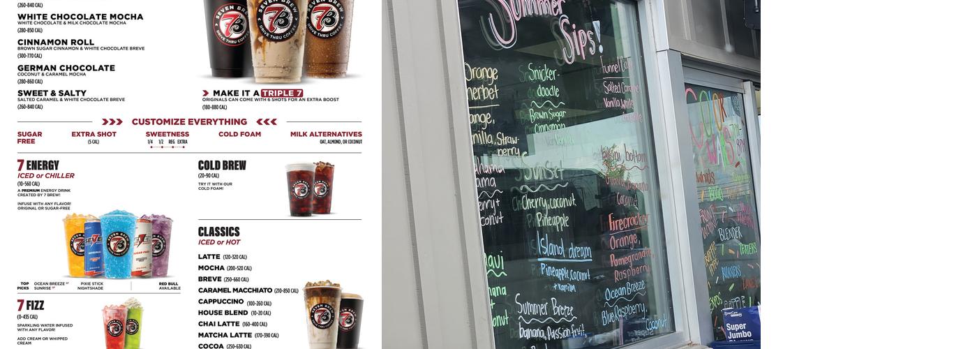 7 Brew Coffee Menu