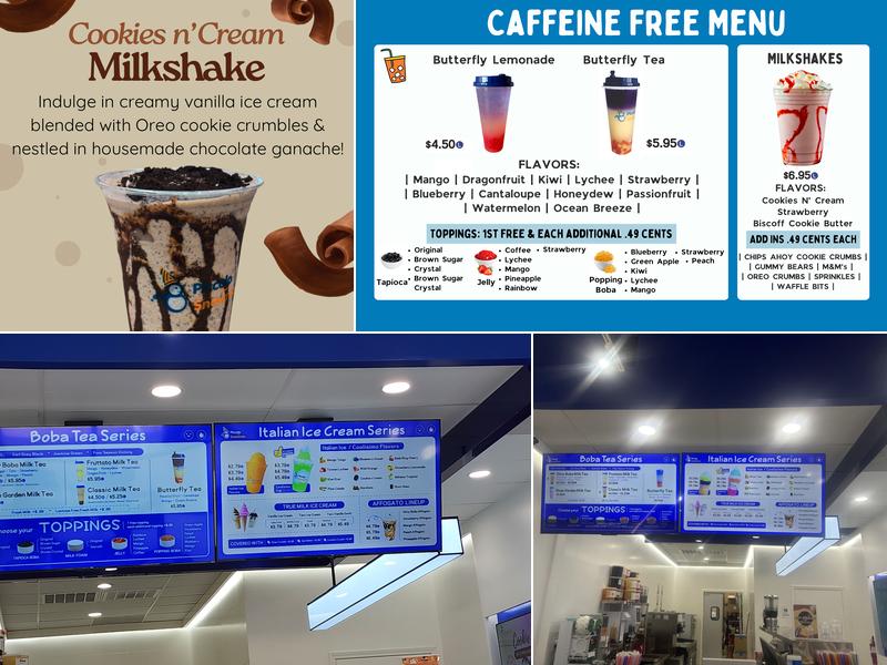 Piccolo Snowman - Italian Ice, Ice Cream & Boba Tea Menu