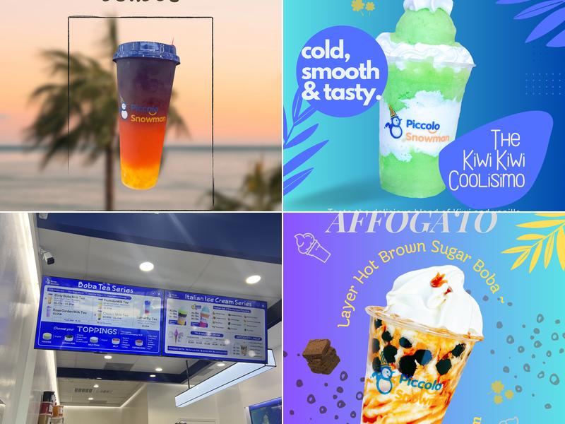 Piccolo Snowman - Italian Ice, Ice Cream & Boba Tea