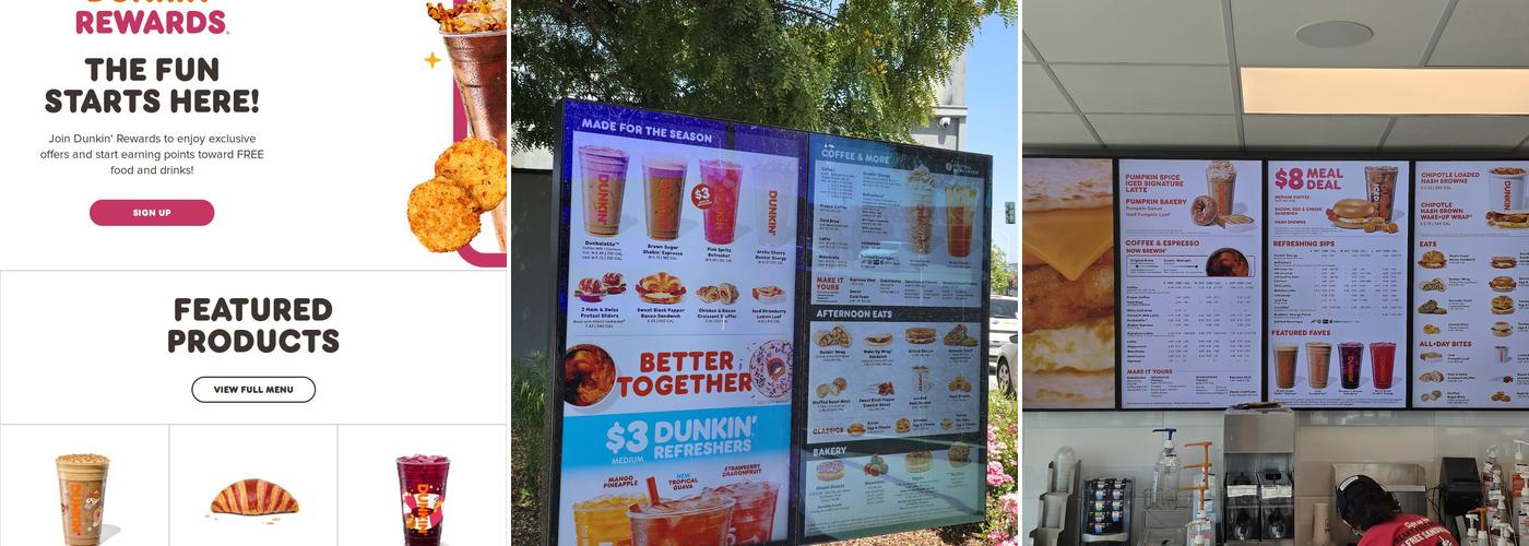 Dunkin' Menu
