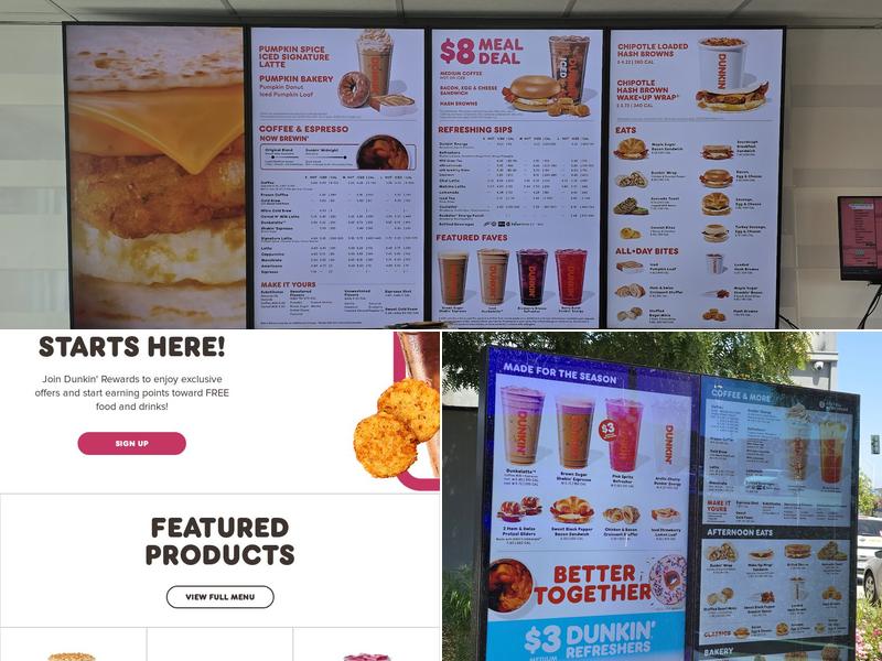 Dunkin' Menu