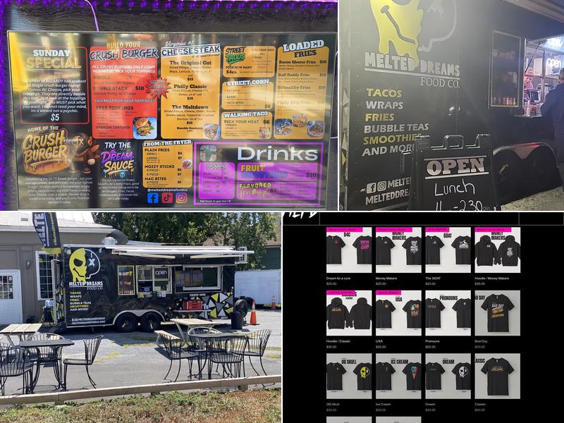 Melted Dreams Food Co Menu